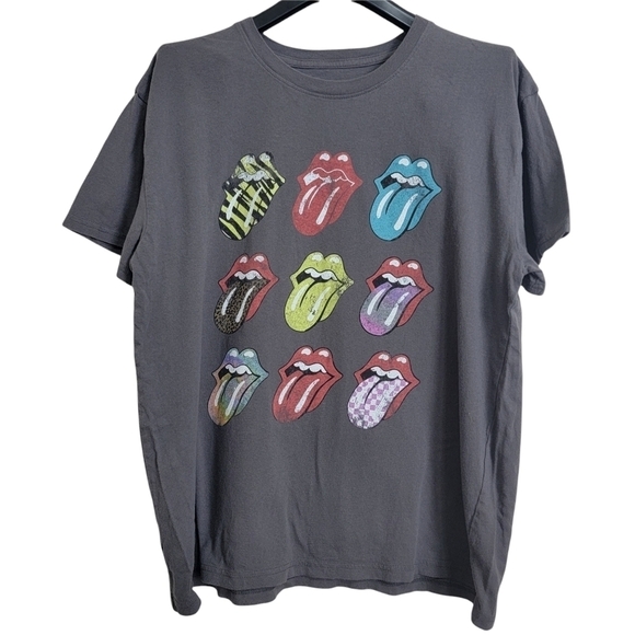 the Rolling Stones Tops - The Rolling Stones Tongue and Lips Hot Lips 100% Cotton Licensed Band Tee XL